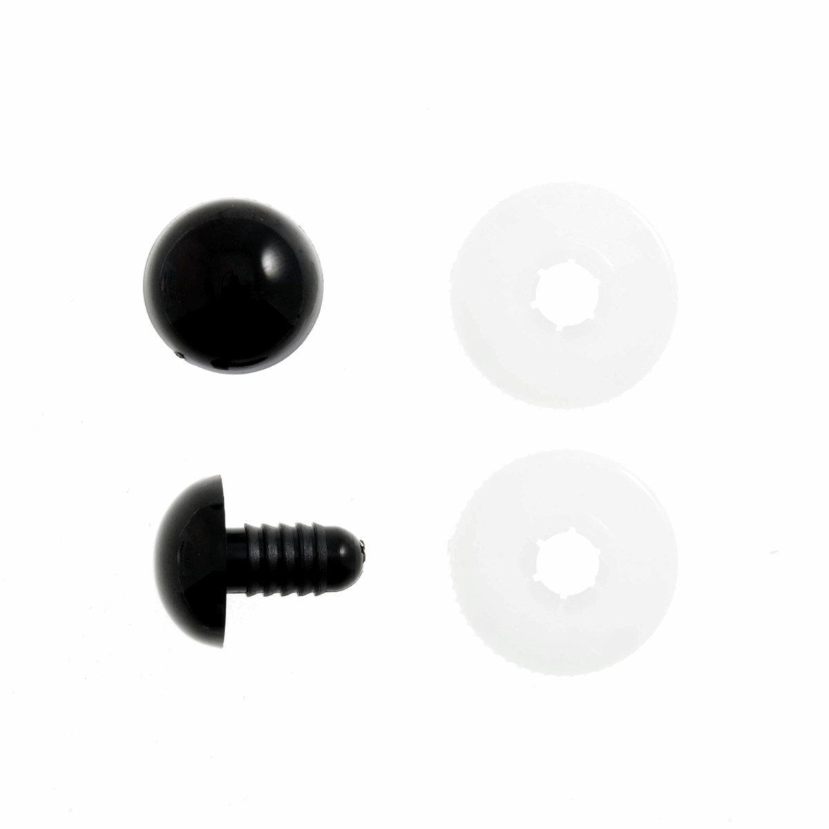 Toy Safety Eyes: Solid Black Safety Toy Eyes - various sizes