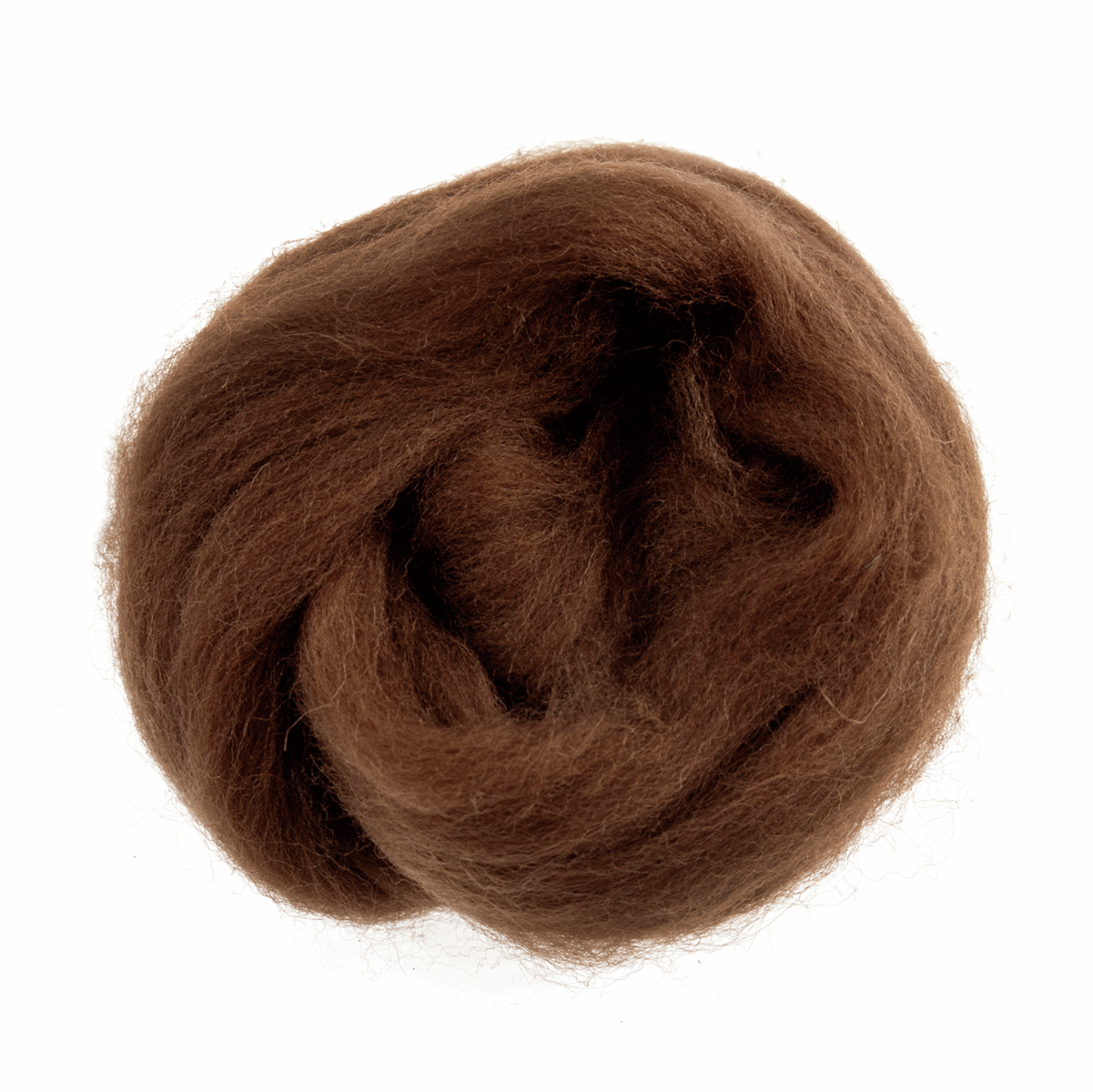 Natural Wool Roving: 10g: Fudge