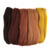 Natural Wool Roving: 50g: Assorted Autumn | Buy Online from The Home Crafters