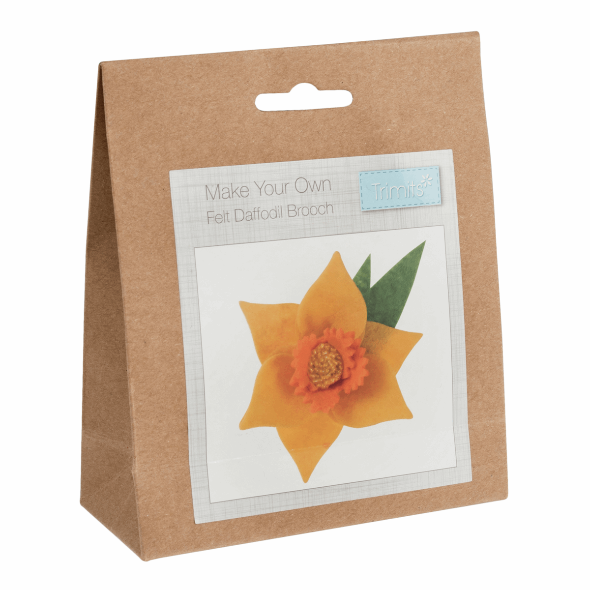 Trimits Felt Decoration Kit: Daffodil Brooch