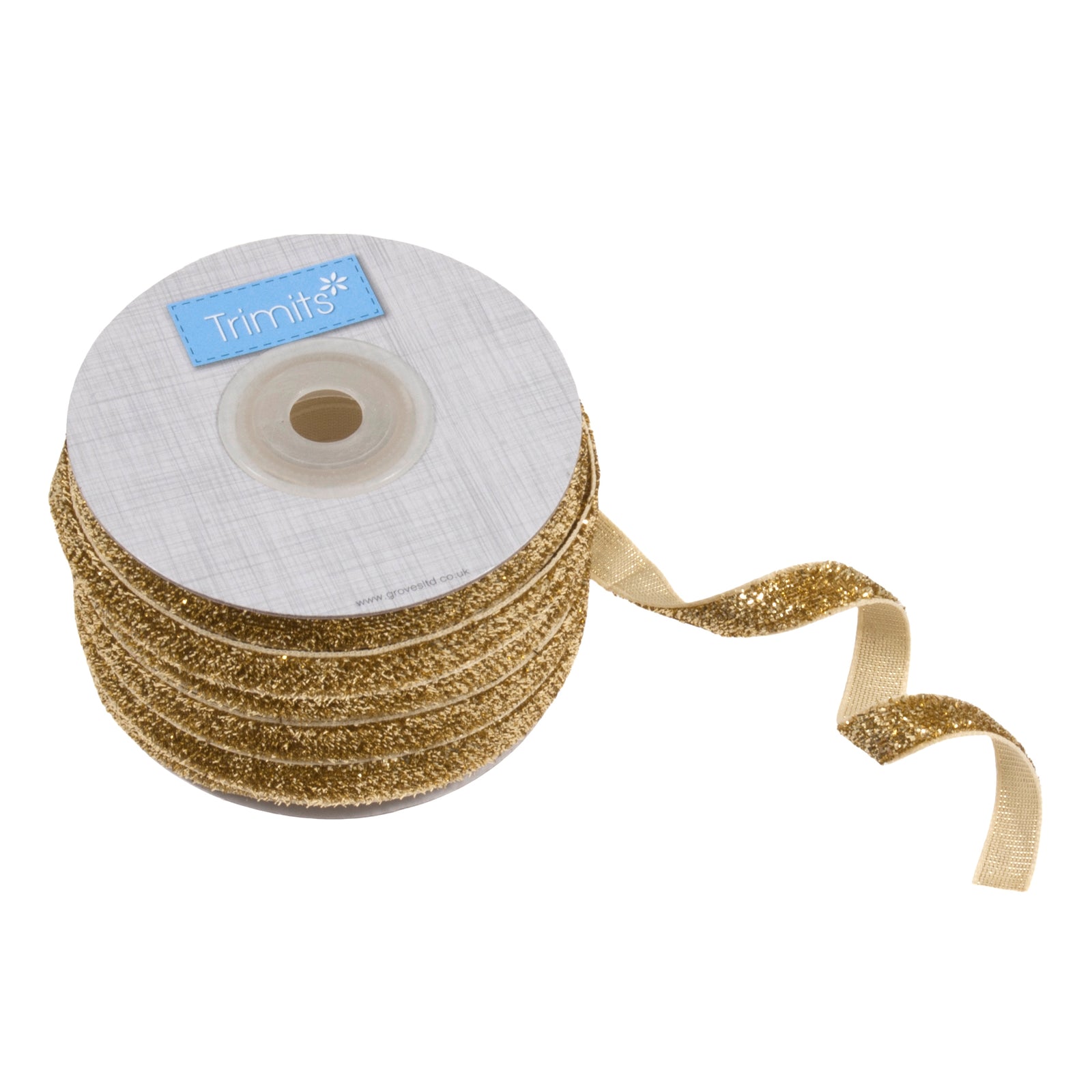 Trimits Glitter Velvet Ribbon: 10mm - various colours