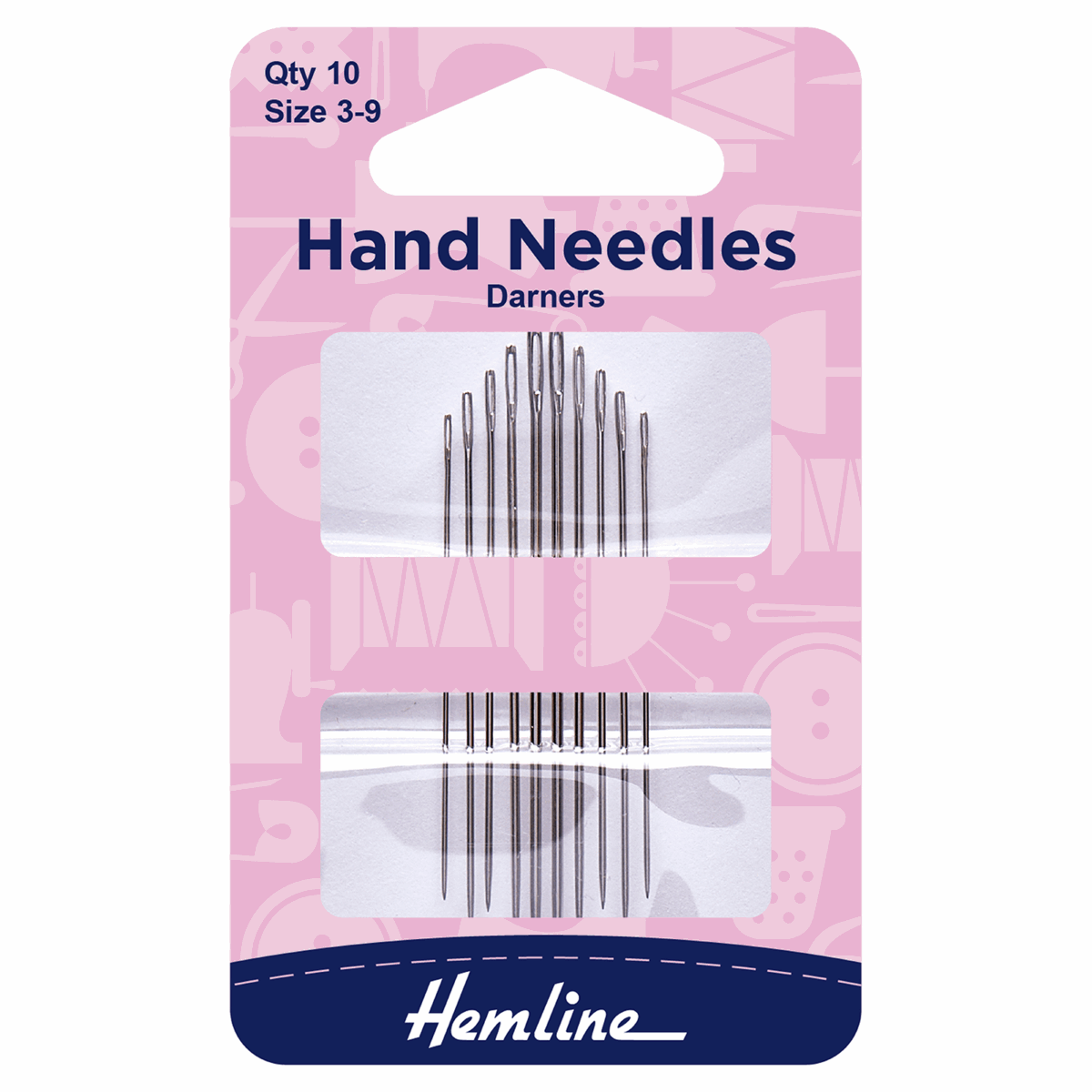 Hemline Hand Sewing Needles: Darner: Size 3-9