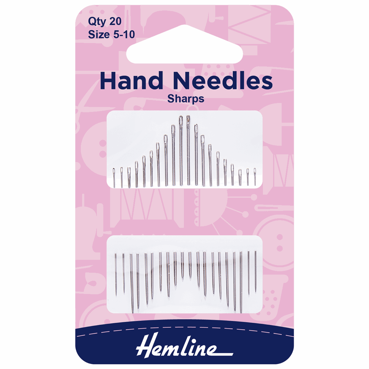 Hemline Hand Sewing Needles: Sharps: Size 5-10
