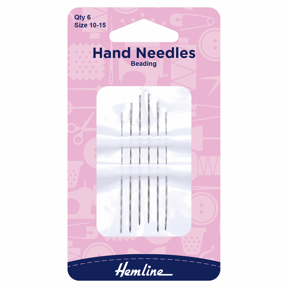 Hemline Hand Sewing Needles: Beading: Size 10-15
