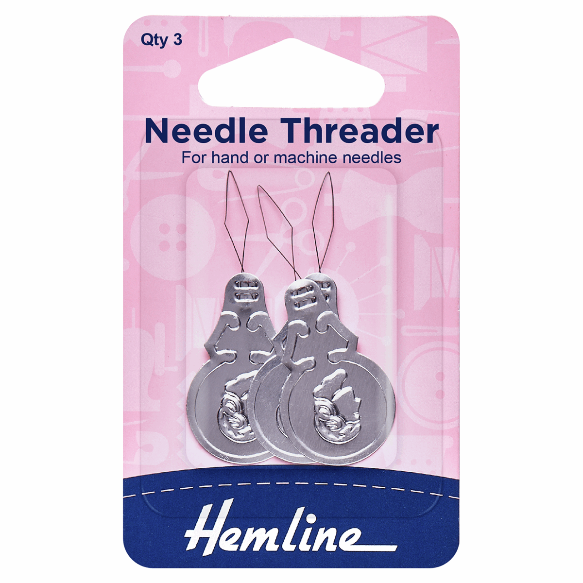 Hemline Aluminium Needle Threaders - 3pk