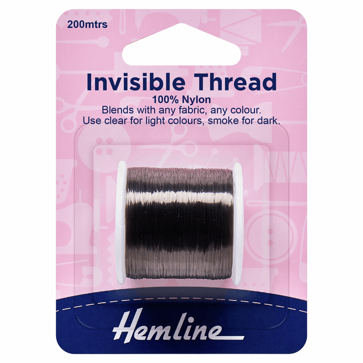 Hemline Invisible Thread: Smoke - 200m