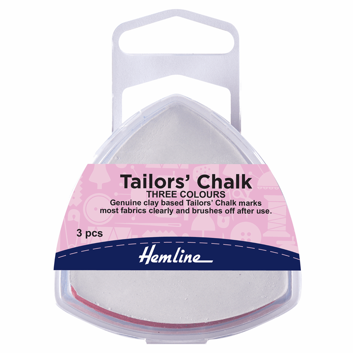 Hemline Tailors Chalk: Triangle - 3pc