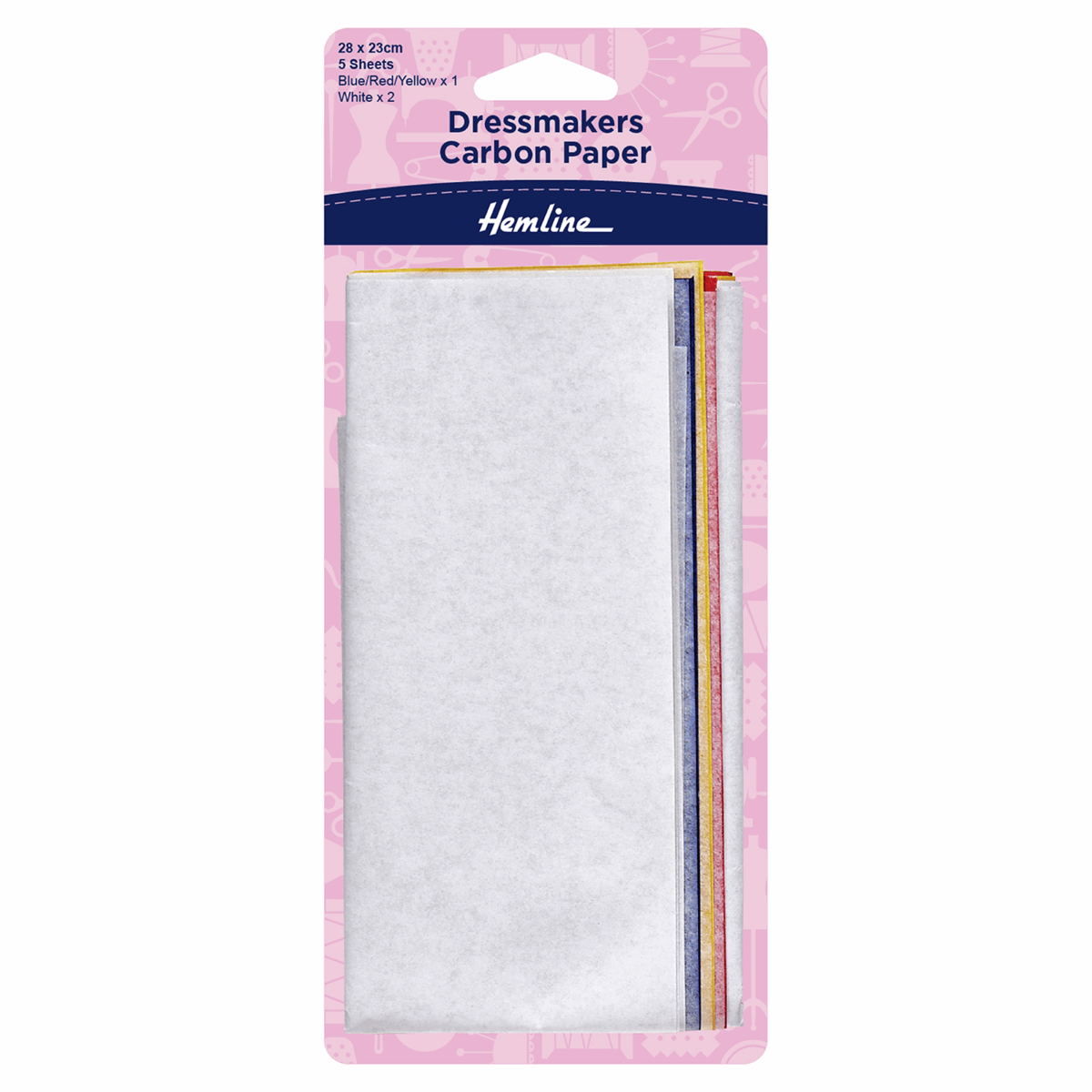 Hemline Dressmakers Carbon Paper - 5 sheets