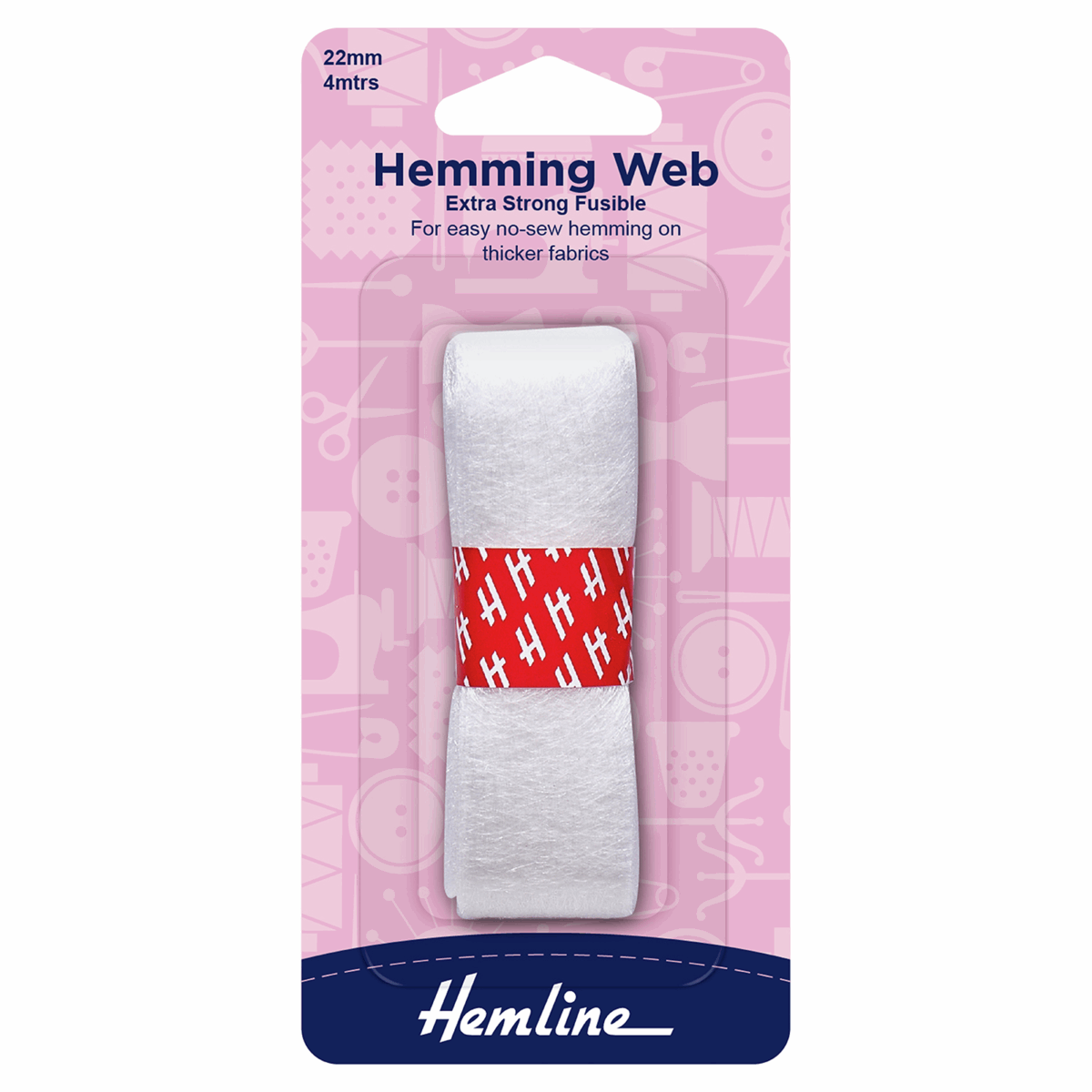 Hemline Extra Strong Fusible Hemming Web - 4m x 22mm