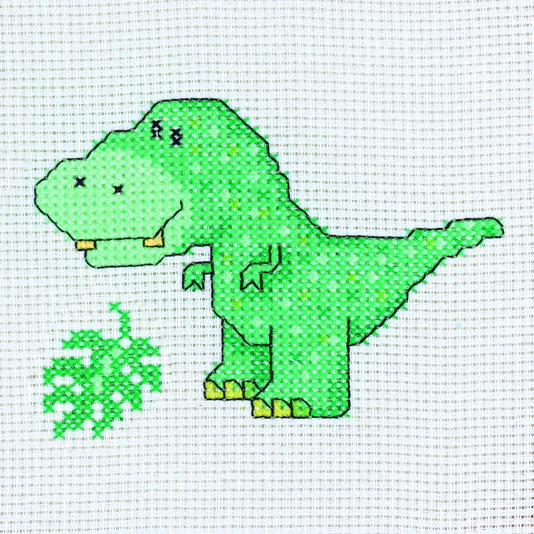 Cross Stitch Kit Mini - Dinosaur