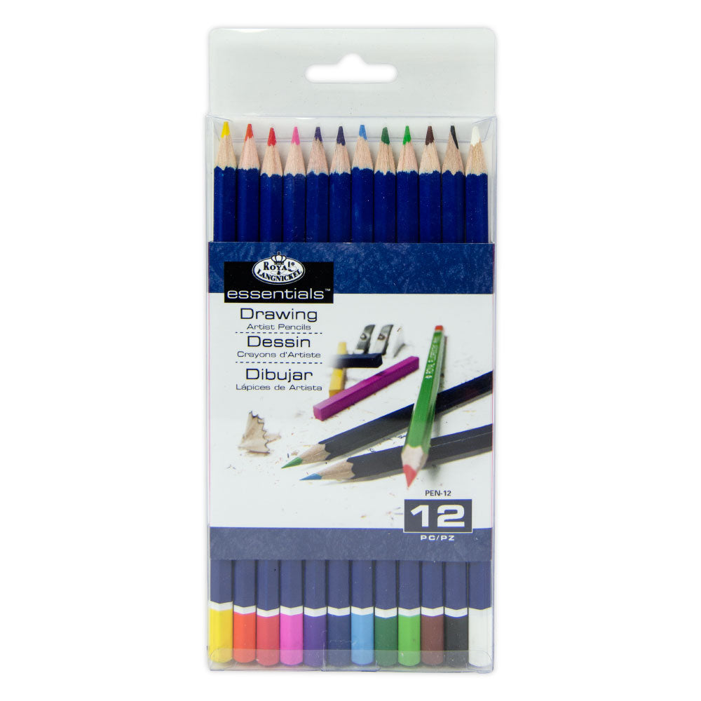 Royal & Langnickel Colour Pencil Drawing Set - 12pk
