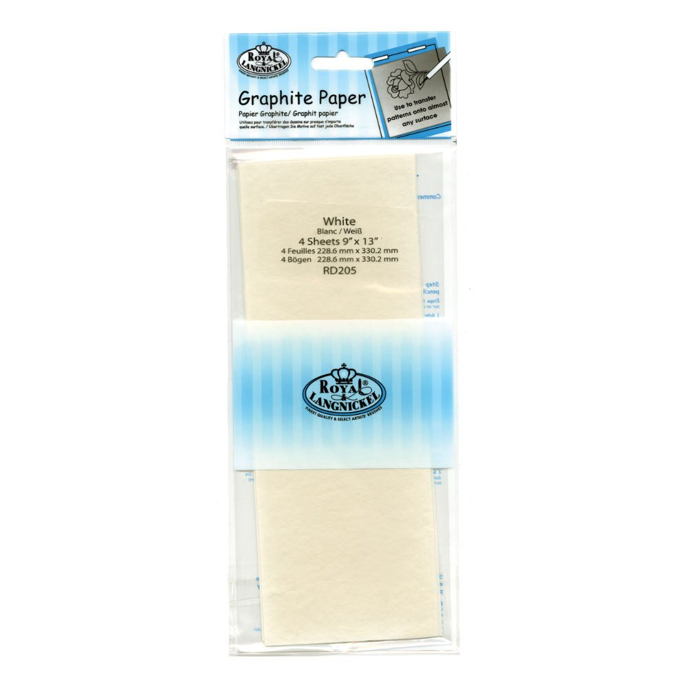 Royal & Langnickel Graphite Paper: White - 4pc | Buy Online from The Home Crafters