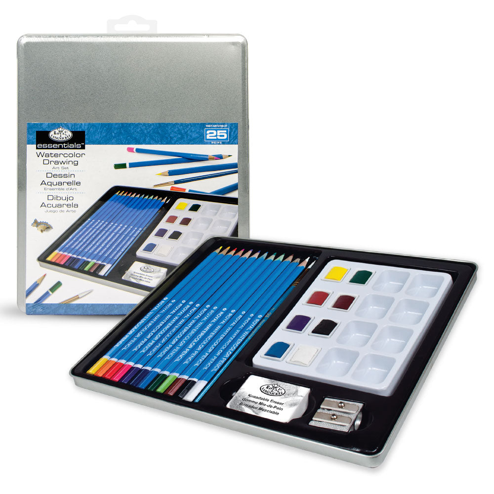 Royal & Langnickel Watercolour Drawing Art Set - 25pc Tin