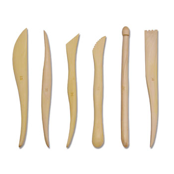 Royal & Langnickel 6" Wooden Sculpting Tools for Clay - 6pc