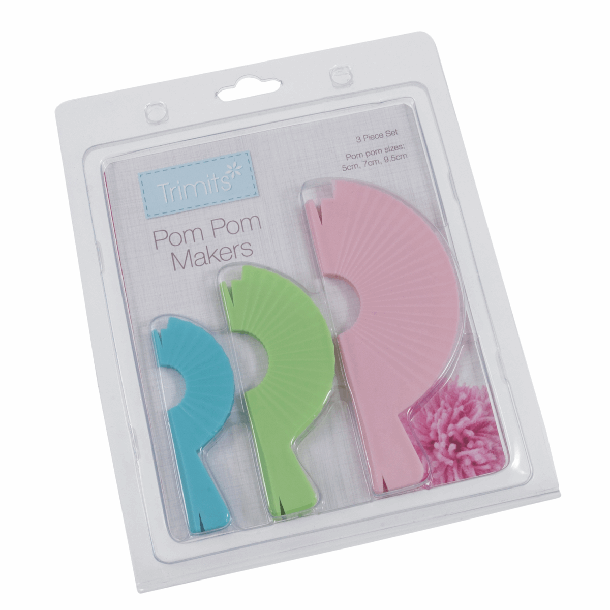 Pom Pom Maker Loom Set - 3pc