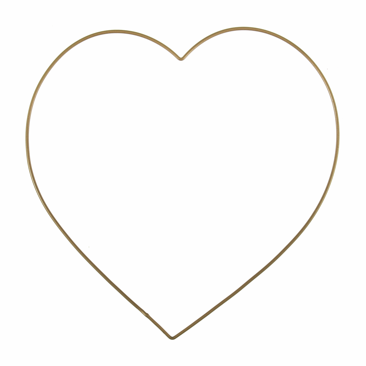 Craft Hoops: Heart Frame: 20cm: Gold