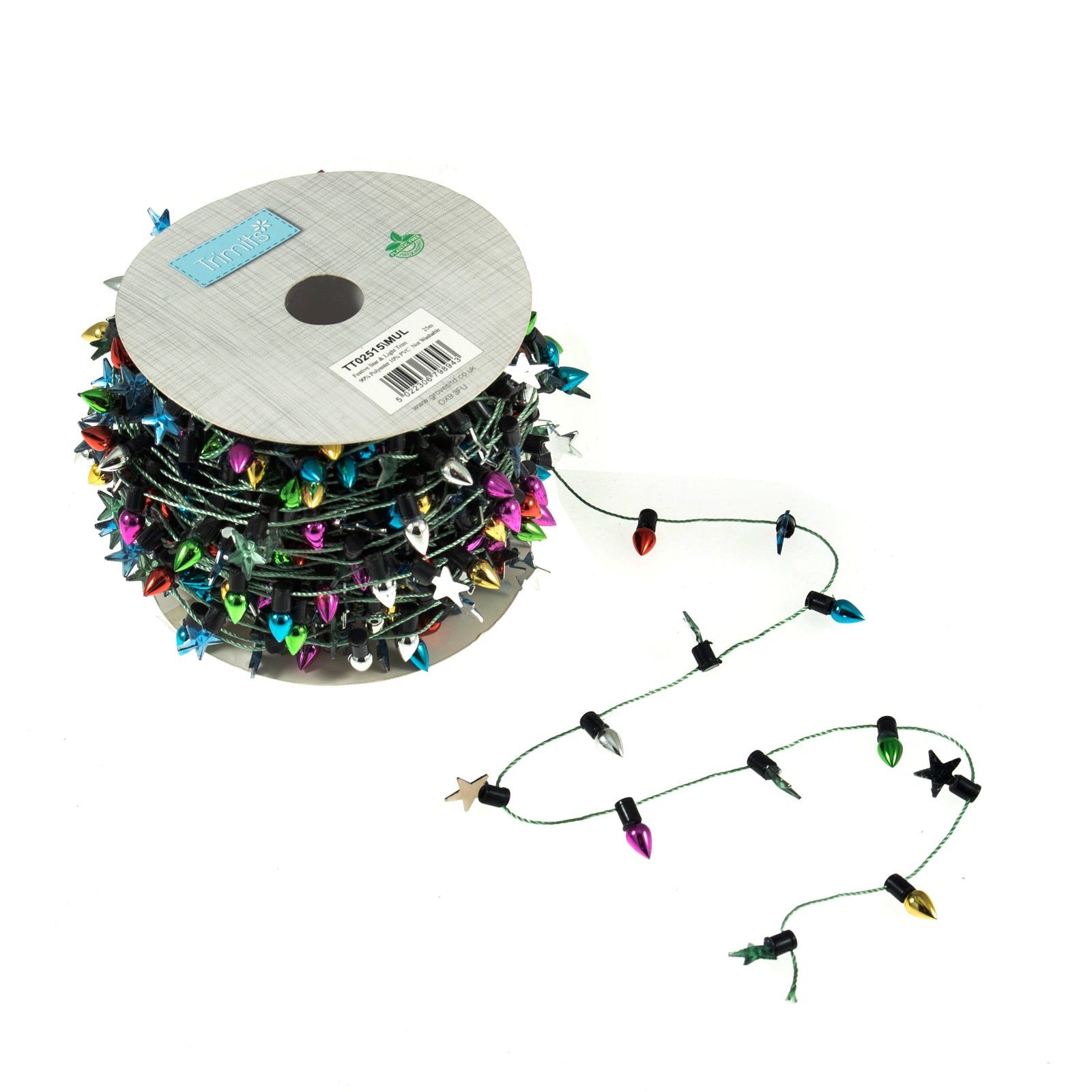 Trimits Festive Star & Light Christmas String Trim