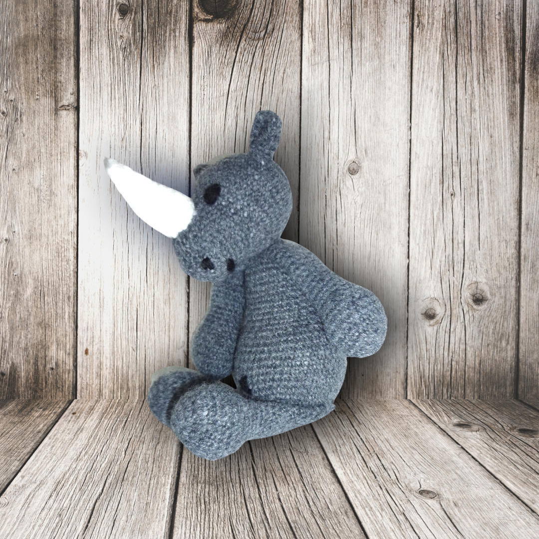 Handmade Crochet: Rusty the Rhino
