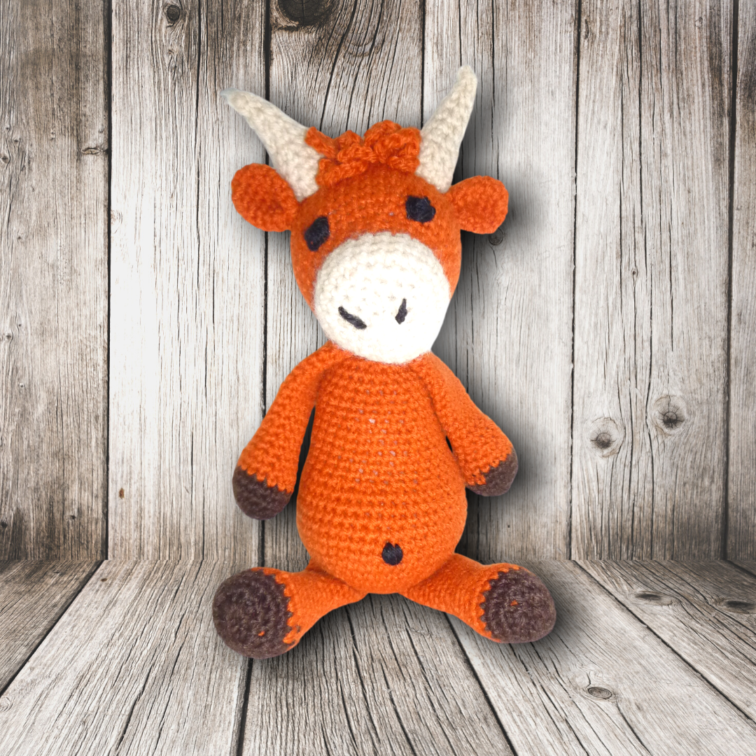 Handmade Crochet: Hector the Highland Cow