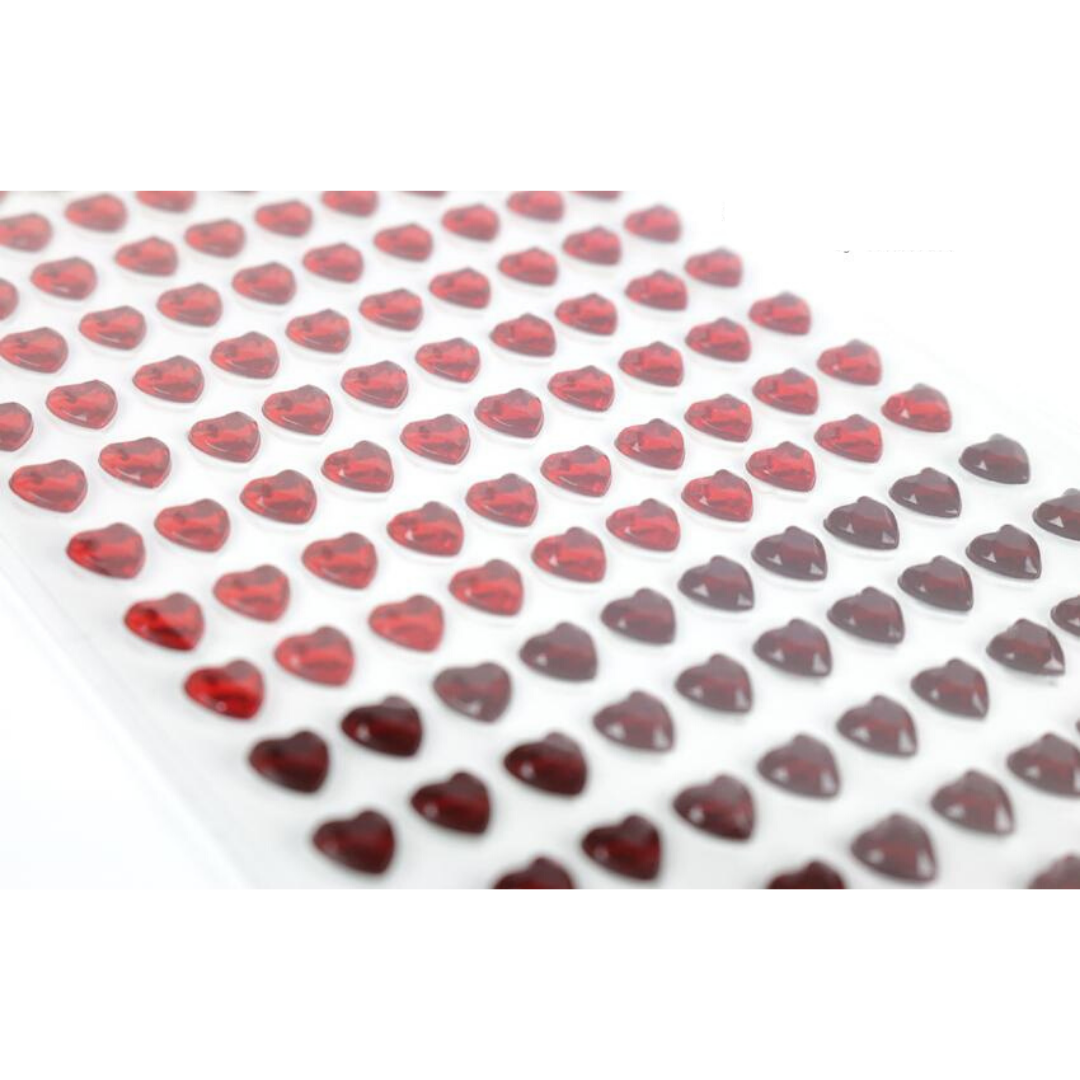 Simply Creative 6mm Heart Shaped Gems - 280pk
