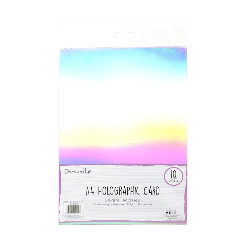 Dovecraft A4 Holographic Card - 10pk