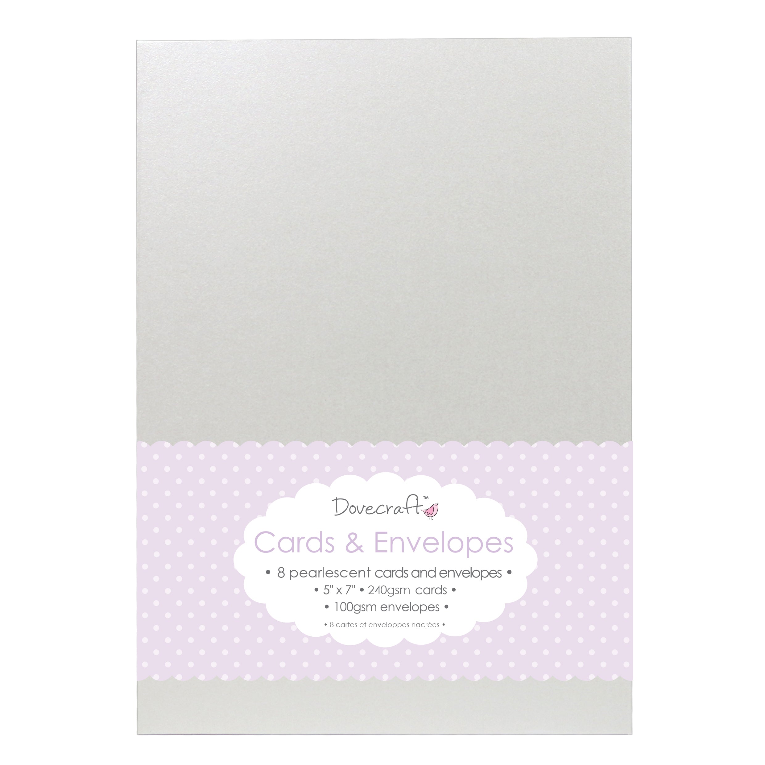 Dovecraft Cards & Envelopes - Pearlescent