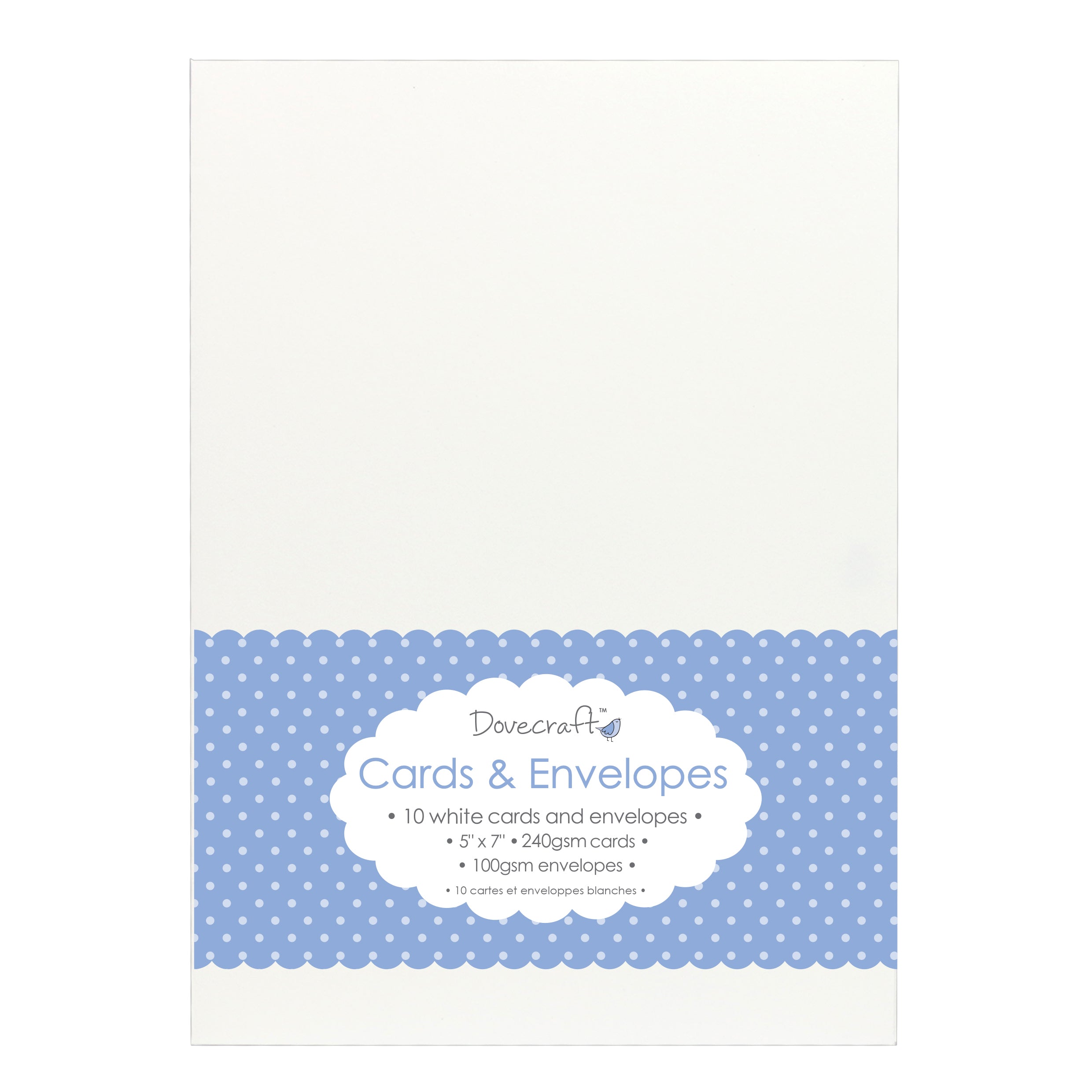 Dovecraft Cards & Envelopes - White