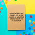 Bettie Confetti Funny Father's Day Card - Jon Snow | Buy Online from The Home Crafters