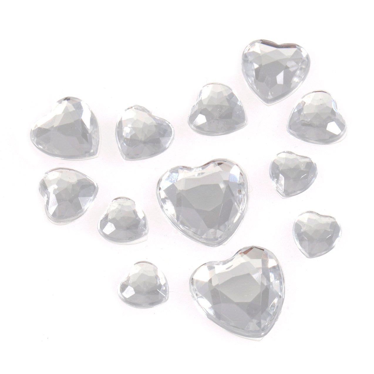 Bling Bling: Self Adhesive Hearts Gems: Assorted Sizes | Buy Online from The Home Crafters