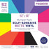 Bumper Pack of 12'x12' Self - Adhesive Vinyl - 48 sheets | Buy Online from The Home Crafters