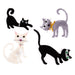 Craft Embellishments: Felt Cats - 4pk | Buy Online from The Home Crafters