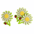 Craft Embellishments: Felt Sunflower with Ladybird - 3pk | Buy Online from The Home Crafters
