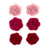 Craft Embellishments: Rose: Pinks: 6pk | Buy Online from The Home Crafters