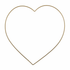 Craft Hoops: Heart Frame: 20cm: Gold | Buy Online from The Home Crafters