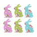 Crafts Embellishments: Floral Standing Rabbit: Pack of 6 | Buy Online from The Home Crafters