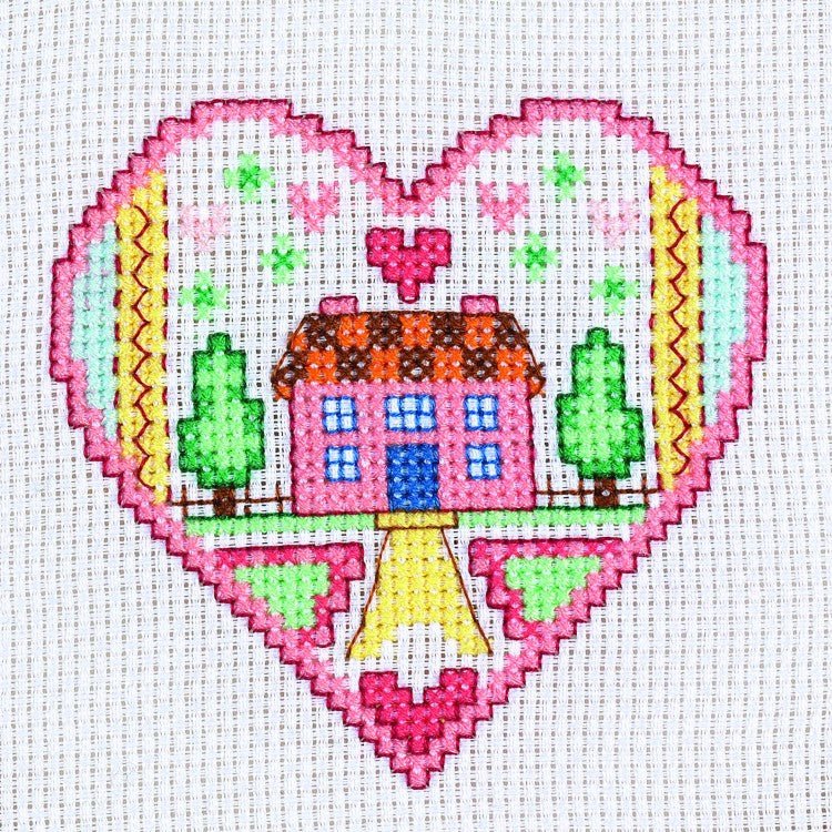 Cross Stitch Kit Mini - Home is Where the Heart Is | Buy Online from The Home Crafters