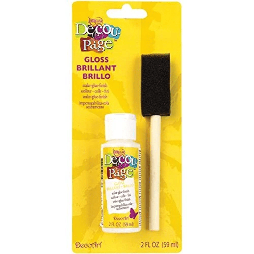 DecoArt Americana Decoupage Glue Sealer & Sponge Set | Buy Online from The Home Crafters
