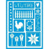 DecoArt Americana Sefl Adhesive Stencil Set - Country | Buy Online from The Home Crafters