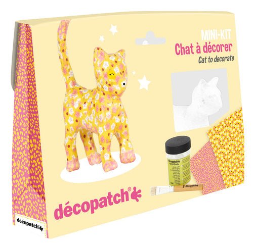 Decopatch Mini Kit - Cat | Buy Online from The Home Crafters