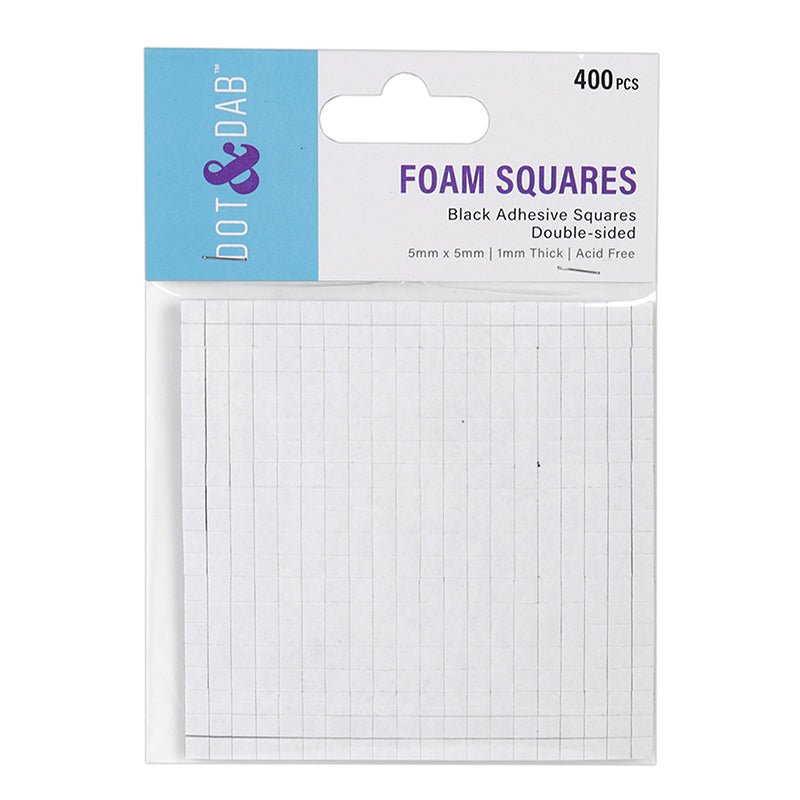 Dot & Dab 5x5mm Foam Squares | Buy Online from The Home Crafters