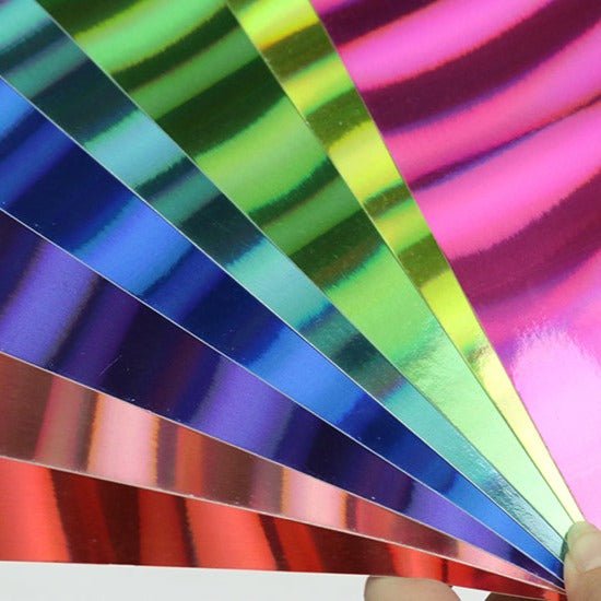 Dovecraft A4 Holographic Rainbow Card - 8pk | Buy Online from The Home Crafters