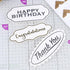 Dovecraft Die Cut Sentiment Toppers - 12pk