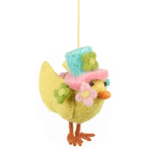 Handmade Needle Felt Easter Parade Chick