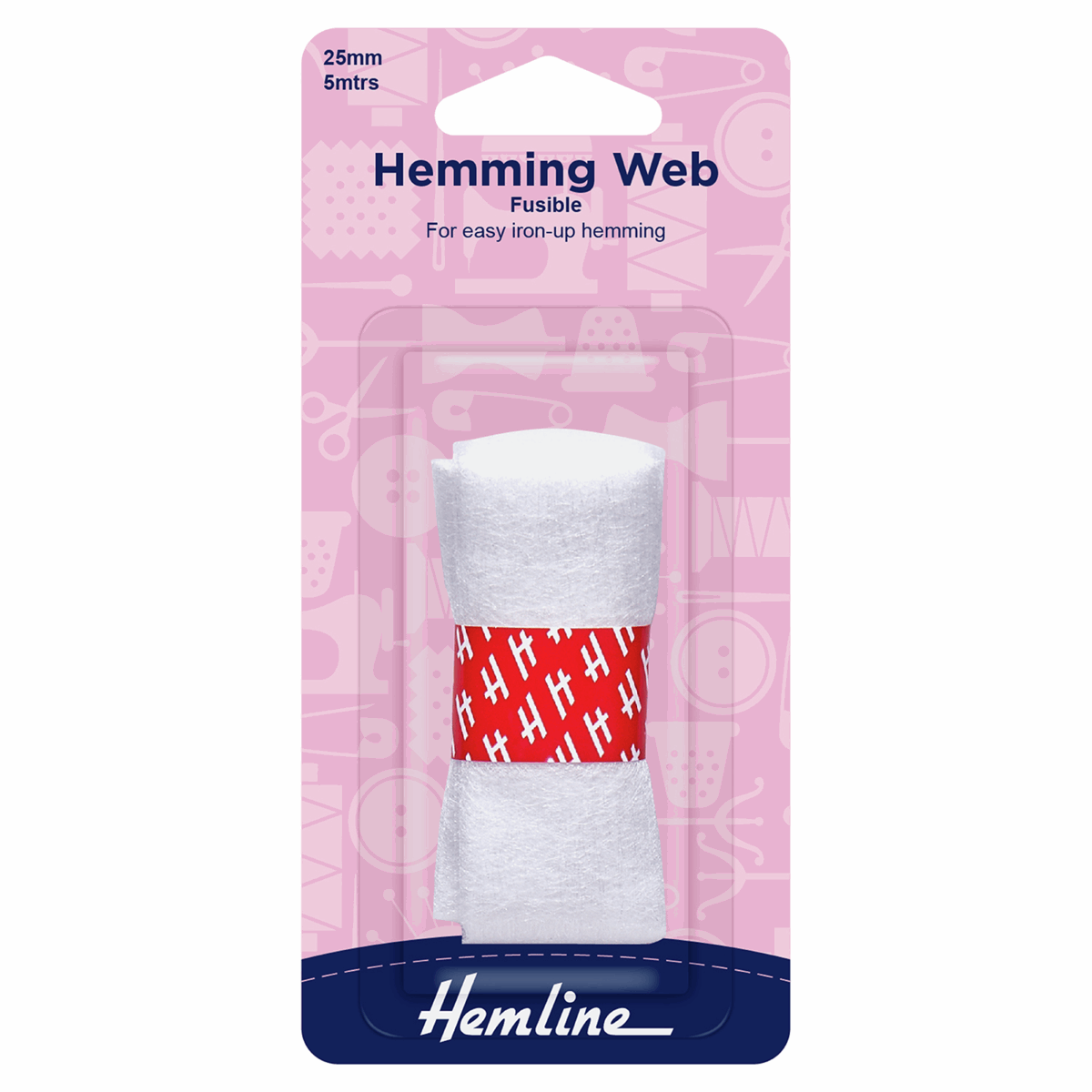 Hemline Standard Fusible Hemming Web Tape: 25mm