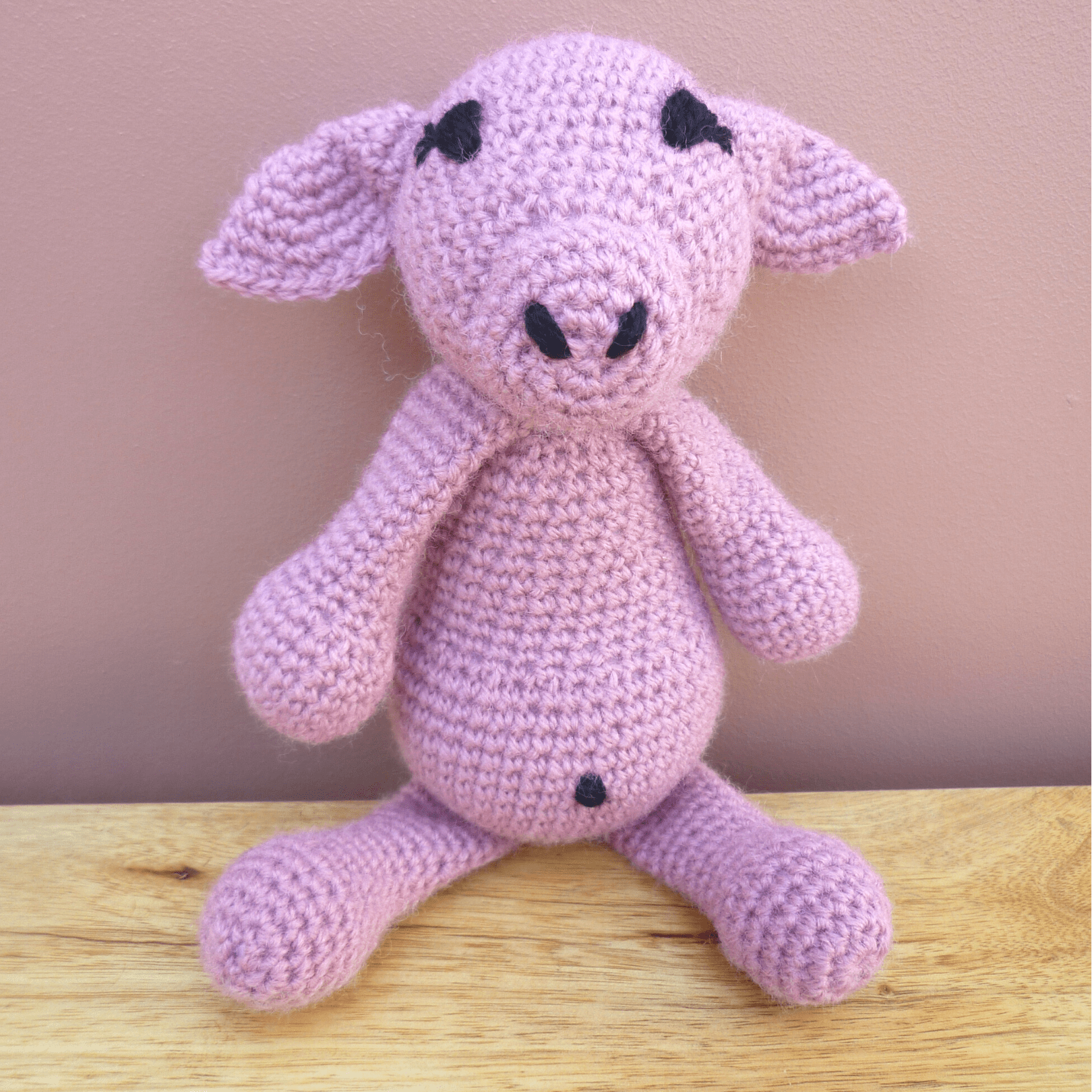 Handmade Crochet: Honey the Pig | Buy Online from The Home Crafters