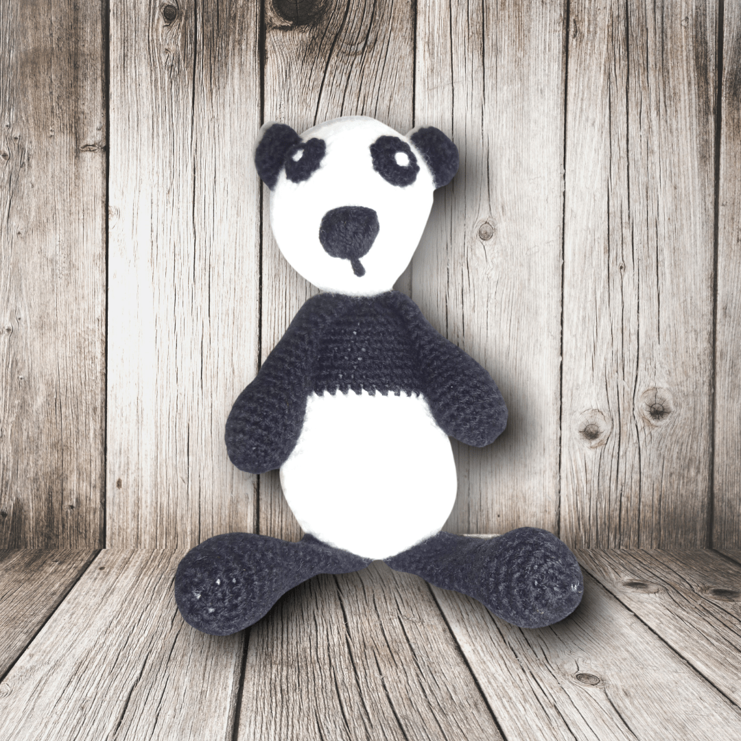Handmade Crochet: Percy the Panda | Buy Online from The Home Crafters