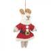 Handmade Felt Decoration - Mrs Santa Paws | Buy Online from The Home Crafters