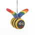 Handmade Needle Felt Rainbow Bumblebee