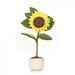 Handmade Needle Felt Sunny Sunflower Pot | Buy Online from The Home Crafters