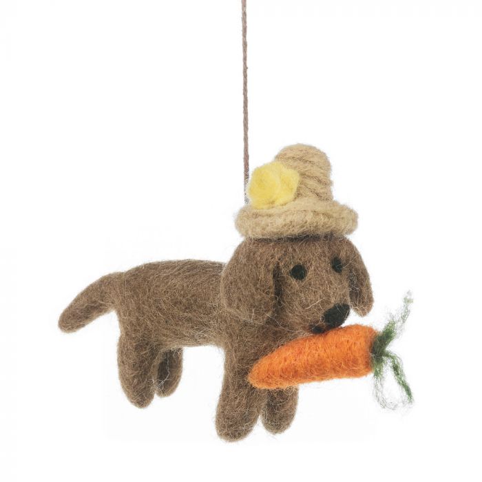 Handmade Needle Felt Hazel the Dog